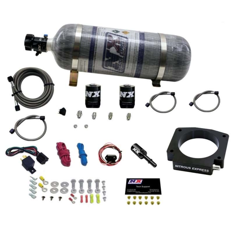 Nitrous Express — Nitrous Express 15-17 Ford Mustang GT350 5.2L Nitrous Plate Kit w/12lb Bottle
Injection System Kit
N2OSys - view 1