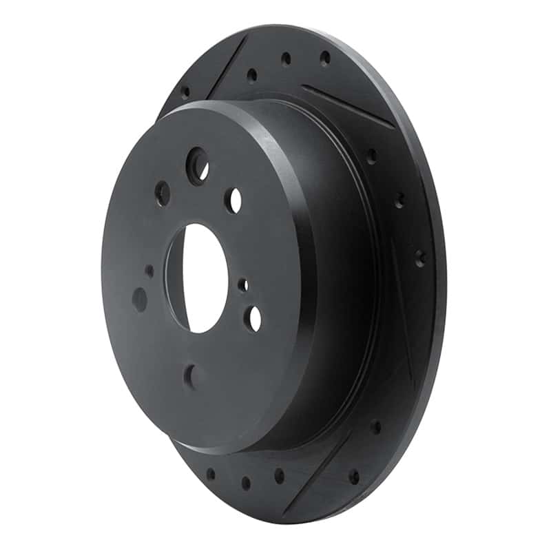R1 Concepts — R1 06-15 Lexus IS250 Rear Left Drilled & Slotted Black Brake Rotor
R1 Brake Rotor Drill - view 2