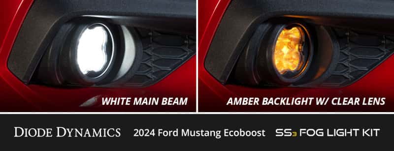 Diode Dynamics — Diode Dynamics 2030 Ford Mustang GT SS3 Add-On Fog Lamp Kit White Max - view 4