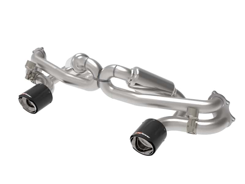 aFe — aFe MACHForce XP 2.25in-2.5in 304SS Exhaust Cat-Back 20-22 Porsche Cayman GT4 (718) - Carbon Tips
Cat-Back Exhaust - view 1