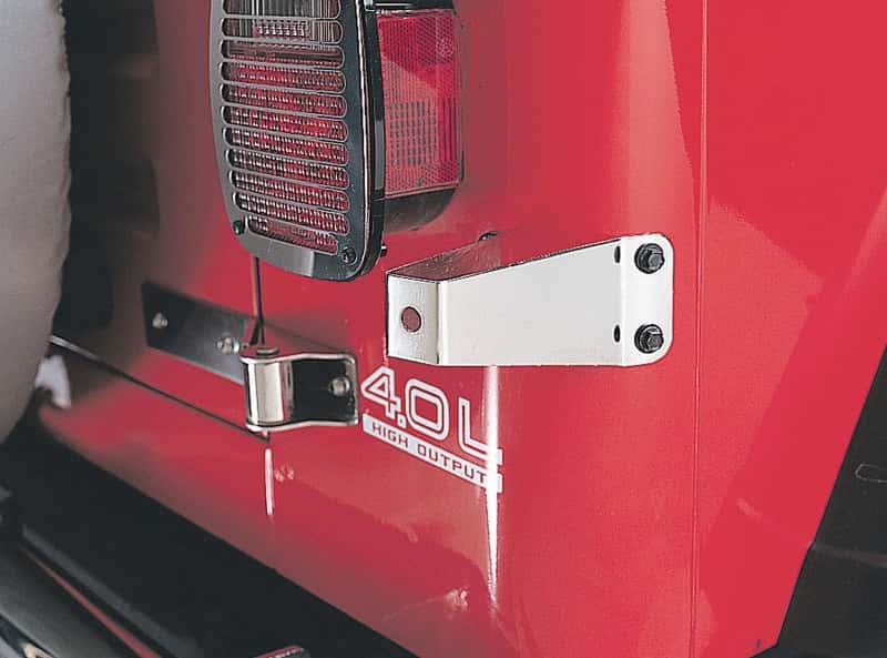 Rugged Ridge — Rugged Ridge 76-95 Jeep CJ / Jeep Wrangler TJ Stainless Steel Tire Stop
OFFROAD_EXTERIOR
Spare Tire Stop - view 3
