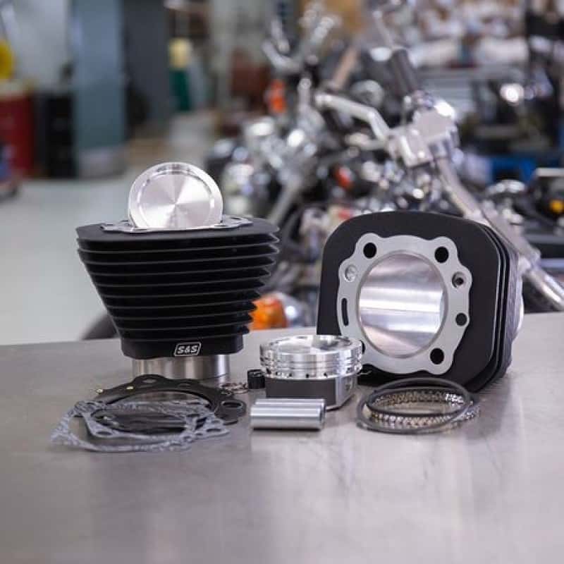 S&S Cycle — S&S Cycle 86-19 Sportster Models 883 to 1200cc Conversion Kit - Wrinkle Black - view 2