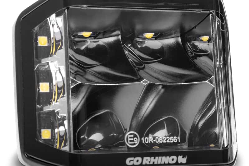 Go Rhino — Go Rhino Xplor Blackout Series Cube LED Sideline Spot Light Kit (Surface Mount) 4x3 - Blk (Pair)
BLK-Sideline Lights - view 6
