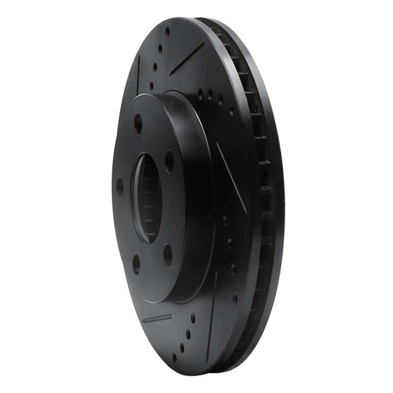 R1 Concepts — R1 97-05 Chevrolet Classic Front Left Drilled & Slotted Black Brake Rotor
R1 Brake Rotor Drill - view 2