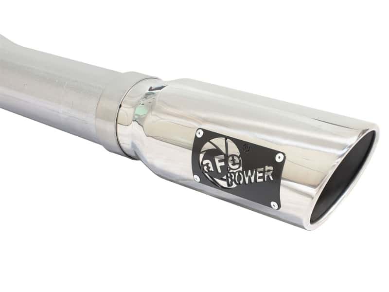 aFe — aFe MACHForce XP Exhaust 3in-3.5in SS Single Side Ext CB w/ Polished Tips 15 Ford F150 V8 5.0L CC/SB
Cat-Back Exhaust - view 6