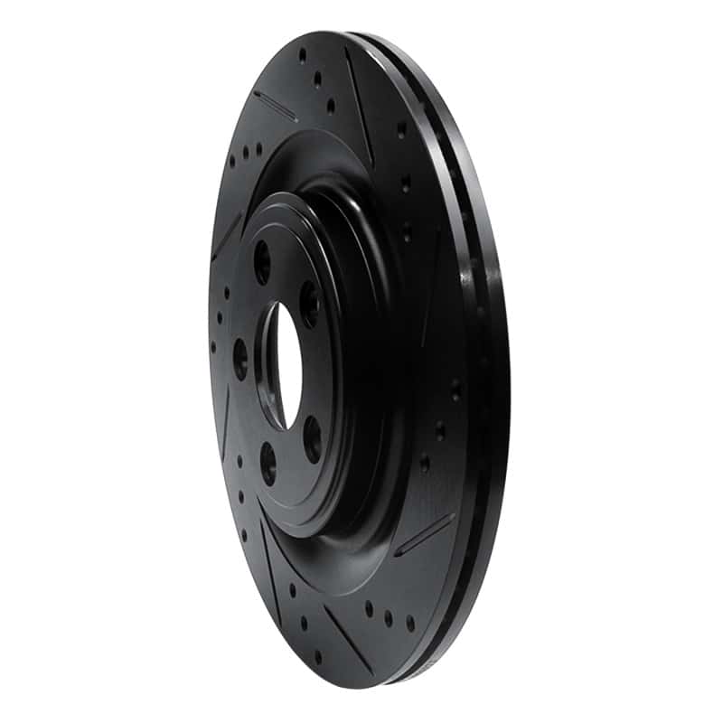 R1 Concepts — R1 06-15 Jaguar Super V8 Rear Right Drilled & Slotted Black Brake Rotor
R1 Brake Rotor Drill - view 2