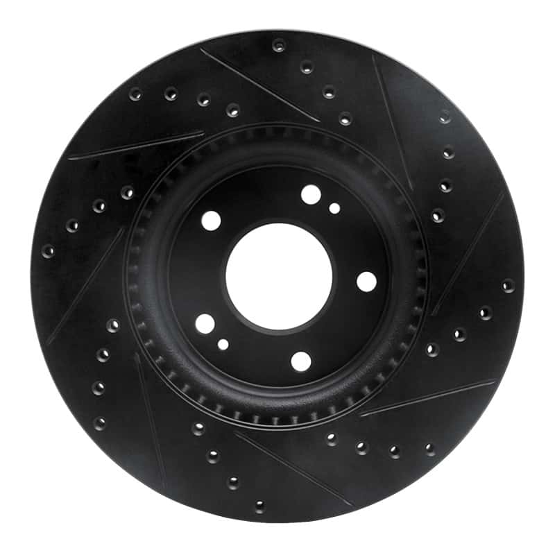 R1 Concepts — R1 20-25 Hyundai Kona Front Left Drilled & Slotted Black Brake Rotor
Disc Brake Rotor - view 5