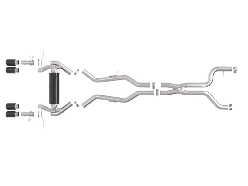 aFe — aFe 23-25 BMW M2 L6-3.0L (G87) MACH Force-Xp Cat-Back Exhaust w/ Carbon Fiber Tip
Cat-Back Exhaust - view 2