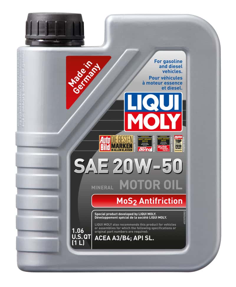 LIQUI MOLY — LIQUI MOLY 1L MoS2 Anti-Friction Motor Oil 20W50 - view 1