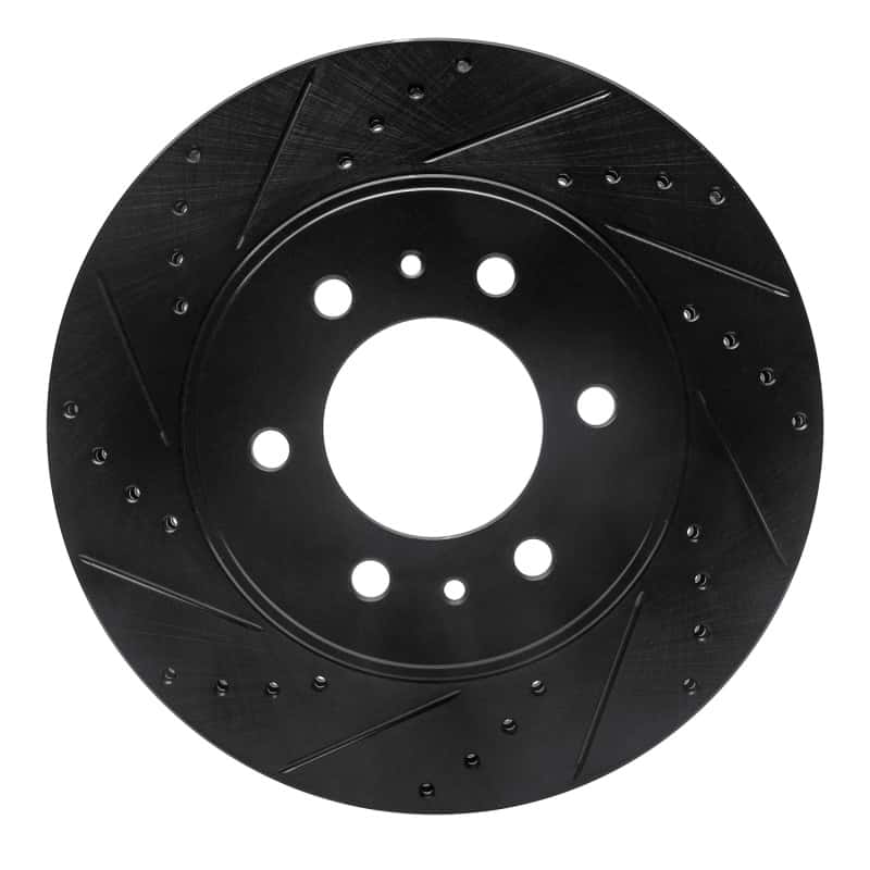 R1 Concepts — R1 09-09 Ford F-150 4WD Front Left Drilled & Slotted Black Brake Rotor
R1 Brake Rotor Drill - view 1