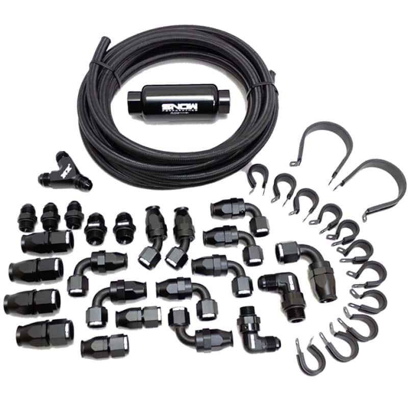 Snow Performance — Snow Performance 10AN Braided Stainless Fuel Line Kit - Black Line
Fuel Line Kit - view 2