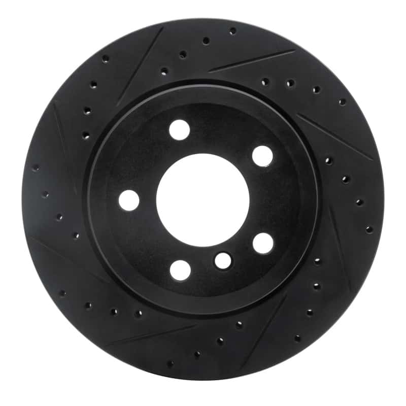 R1 Concepts — R1 07-19 BMW X5 Rear Left Drilled & Slotted Black Brake Rotor
R1 Brake Rotor Drill - view 1