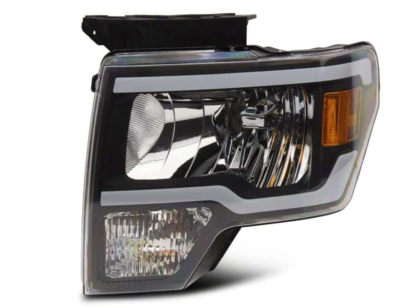 Raxiom — Raxiom 09-14 Ford F-150 Axial Series Headlight w/ SEQL LED Bar- Blk Housing (Clear Lens)
Headlights - view 5