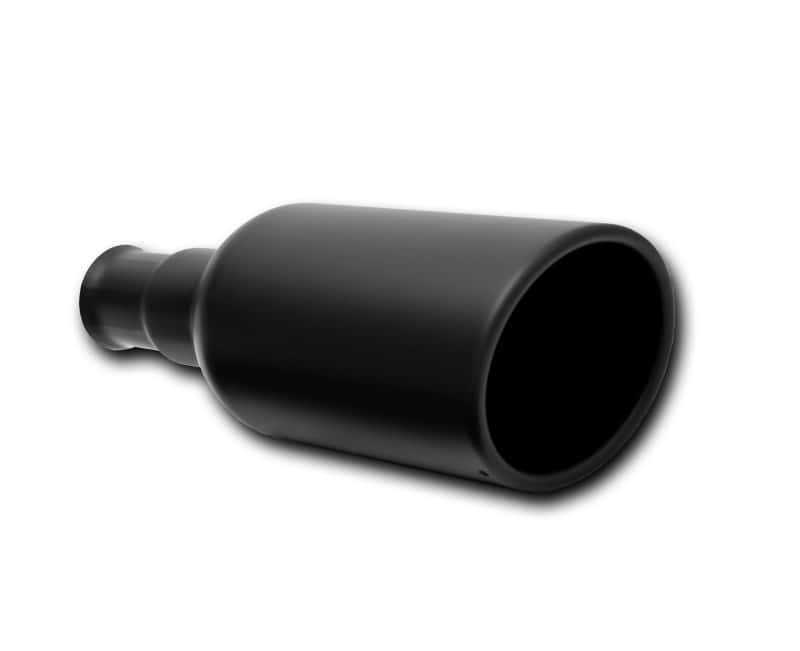 Gibson — Gibson Black Ceramic Rolled Edge Angle Exhaust Tip for 09-22 Ram 1500 Factory Dual Exhaust
Exhaust Tip - view 1
