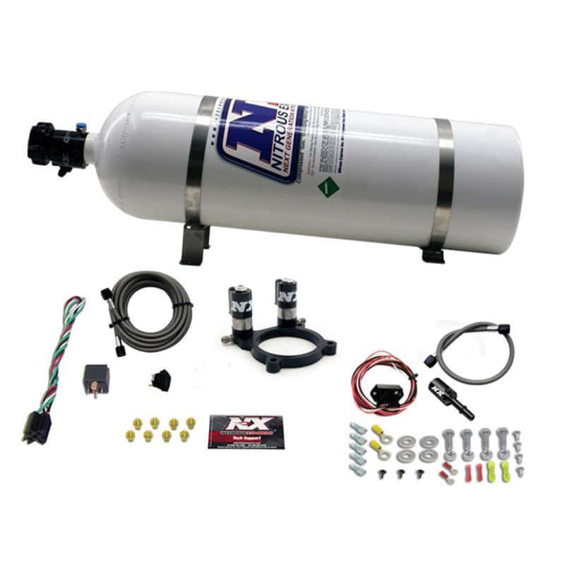 Nitrous Express — Nitrous Express Ford 3.5L/3.7L V6 Nitrous Plate Kit w/15lb Bottle
Injection System Kit
N2OSys - view 3