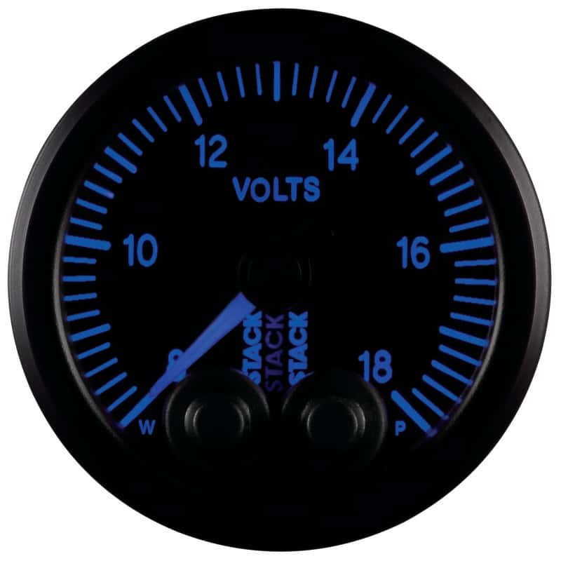 AutoMeter — Autometer Stack 52mm 8-18V Pro-Control Battery Voltage Gauge -Black
Ga Volt PC Blk 18v - view 5