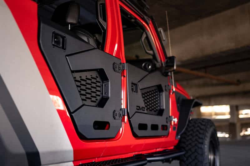 DV8 Offroad — DV8 Offroad 18-22 Jeep Wrangler JL/JT Spec Series Half Doors - Rear Set - view 4