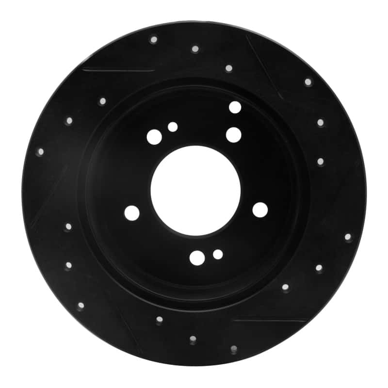 R1 Concepts — R1 07-12 Kia Rondo (USA) Rear Left Drilled & Slotted Black Brake Rotor
R1 Brake Rotor Drill - view 5