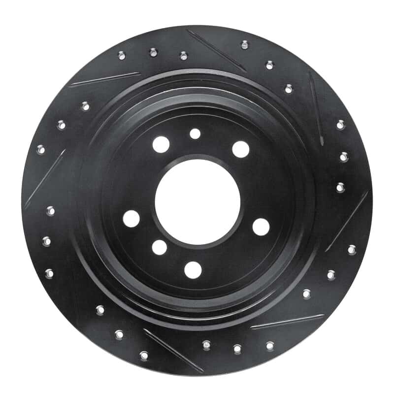 R1 Concepts — R1 81-86 BMW 735I Rear Left Drilled & Slotted Black Brake Rotor
R1 Brake Rotor Drill - view 5
