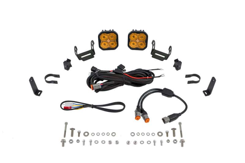 Diode Dynamics — Diode Dynamics SS3 LED Bumper 1 1/2 In Roll Bar Kit Max - Yellow SAE Fog (Pair) - view 1