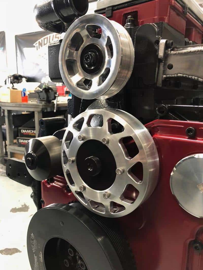 Industrial Injection — Industrial Injection 07-18 Dodge Cummins 5.9L/6.7L Common Rail Billet Pulley Kit - view 9