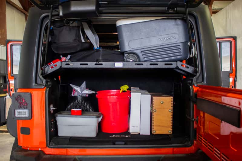 Fishbone Offroad — Fishbone Offroad 07-18 Jeep Wrangler JK 4 Door Fishbone Offroad Interior Storage Rack - view 11