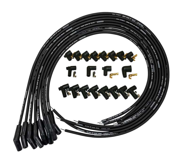 Moroso — Moroso Universal Ignition Wire Set - Ultra 40 - Unsleeved - 135 Degree - Black - view 2