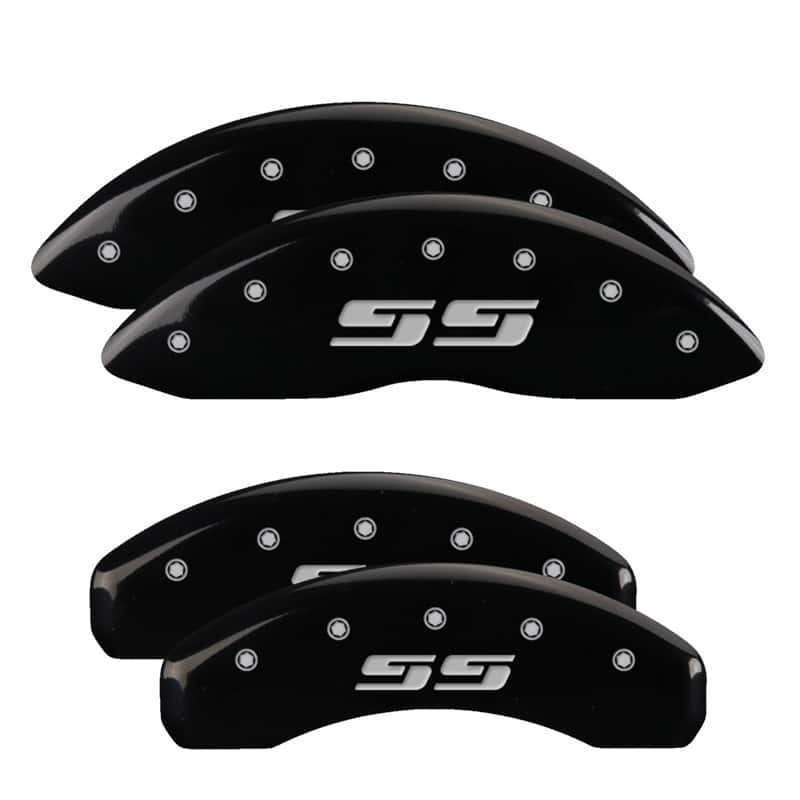 MGP — MGP 4 Caliper Covers Engraved Front & Rear Silverado style/SS Black finish silver ch
Caliper Covers - view 1