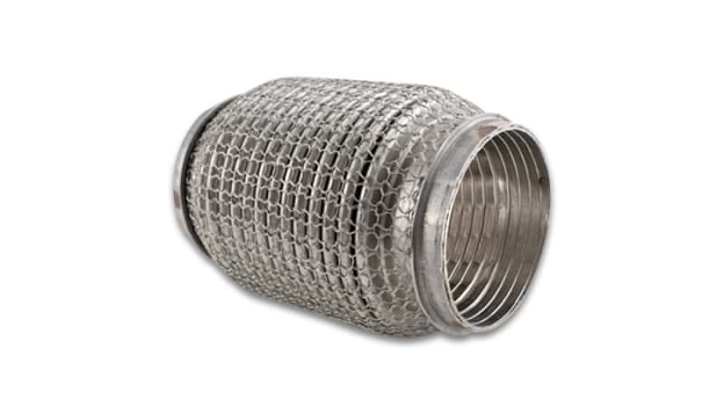 Vibrant — Vibrant SS Flex Coupling w/ Interlock Liner and Mesh Braid 3in Inlet/Outlet x 6in long
3x6"Flex w/Liner&Brd
ExhstFlexPipe - view 1
