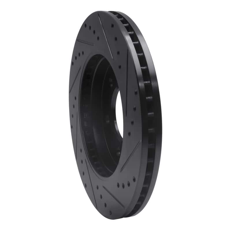 R1 Concepts — R1 02-06 Ford Expedition Front Left Drilled & Slotted Black Brake Rotor
R1 Brake Rotor Drill - view 4