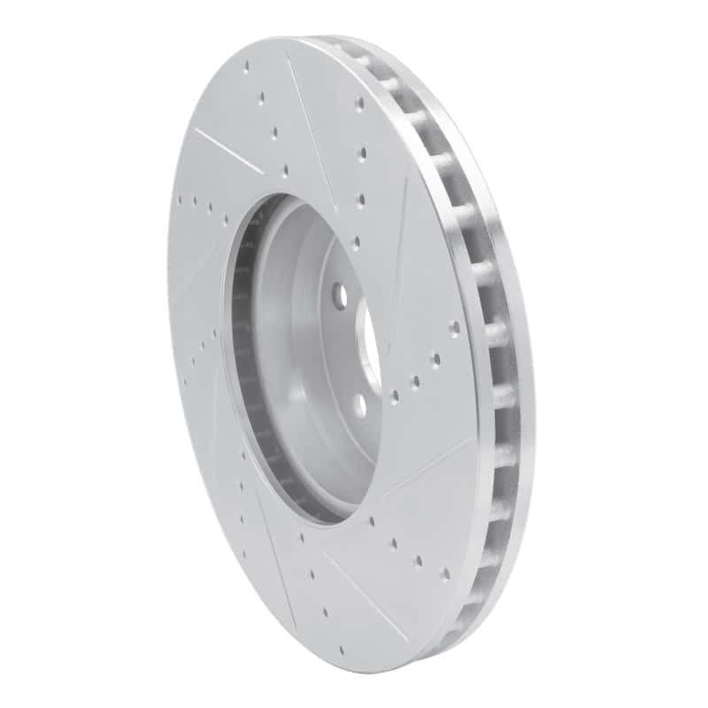 R1 Concepts — R1 15-23 Mercedes-Benz C400 Front Left Drilled & Slotted Silver Brake Rotor
R1 Brake Rotor Drill - view 4