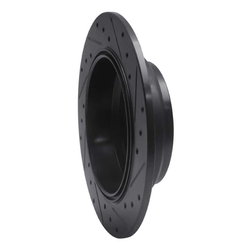 R1 Concepts — R1 91-99 Acura Legend Rear Left Drilled & Slotted Black Brake Rotor
R1 Brake Rotor Drill - view 4