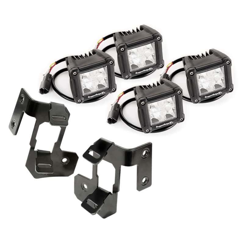 Rugged Ridge — Rugged Ridge 07-18 Jeep Wrangler JK Black Dual Cube A-Pillar Light Mount Kit
OrdRacingLampMnt
OFFROAD_LIGHTING - view 1
