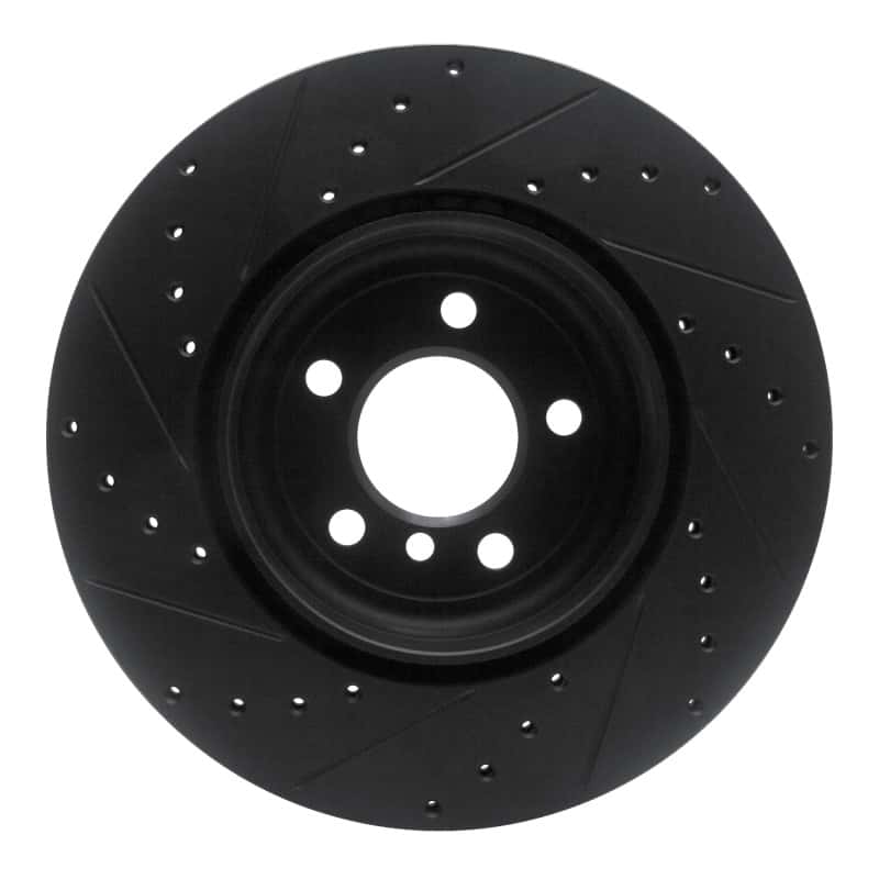 R1 Concepts — R1 10-19 BMW 535I GT xDrive Rear Right Drilled & Slotted Black Brake Rotor
R1 Brake Rotor Drill - view 5
