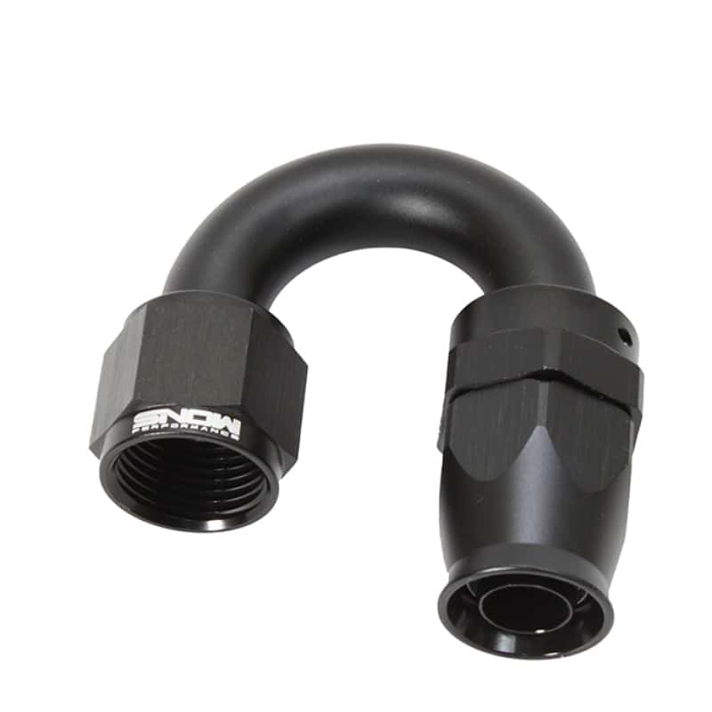 Snow Performance — Snow -10AN 180 Degree PTFE Hose End (Black)
PTFE Hose End - view 1