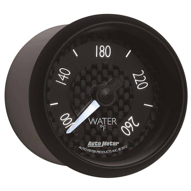 AutoMeter — Autometer GT Series 52mm Full Sweep Electronic 100-260 Deg F Water Temperature Gauge
2-1/16" WATER TEMP, - view 6