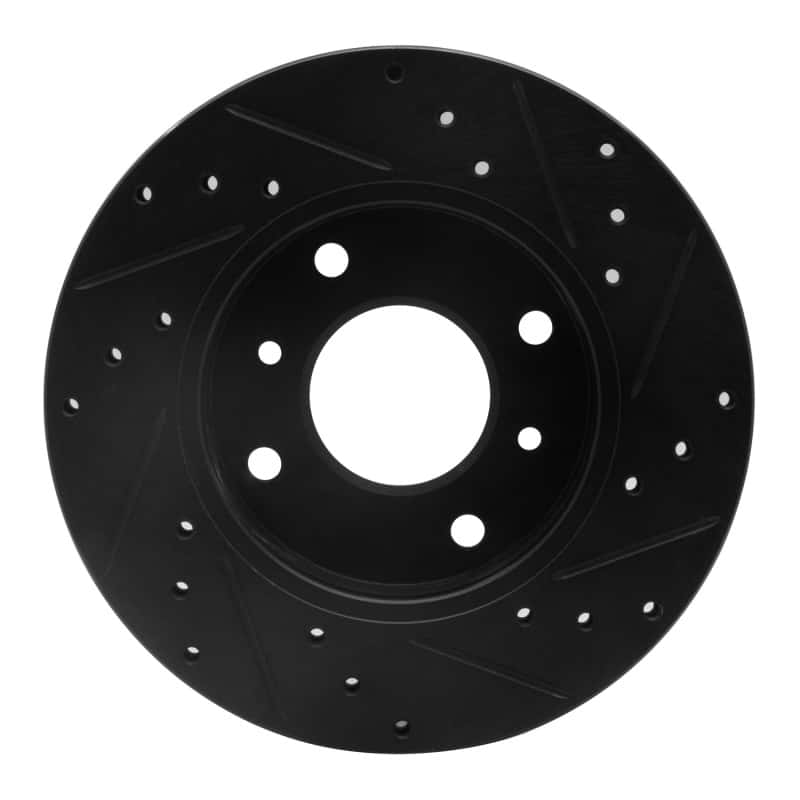 R1 Concepts — R1 89-13 Infiniti G20 Front Left Drilled & Slotted Black Brake Rotor
R1 Brake Rotor Drill - view 5