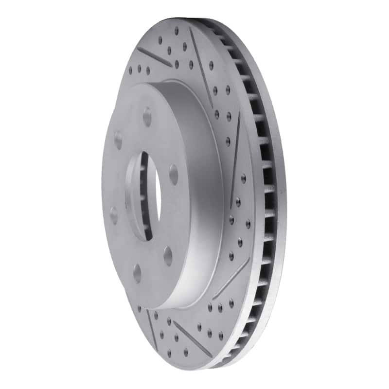 R1 Concepts — R1 21-22 Chevrolet Colorado Rear Right Drilled & Slotted Geo-Carbon Rotor - view 2
