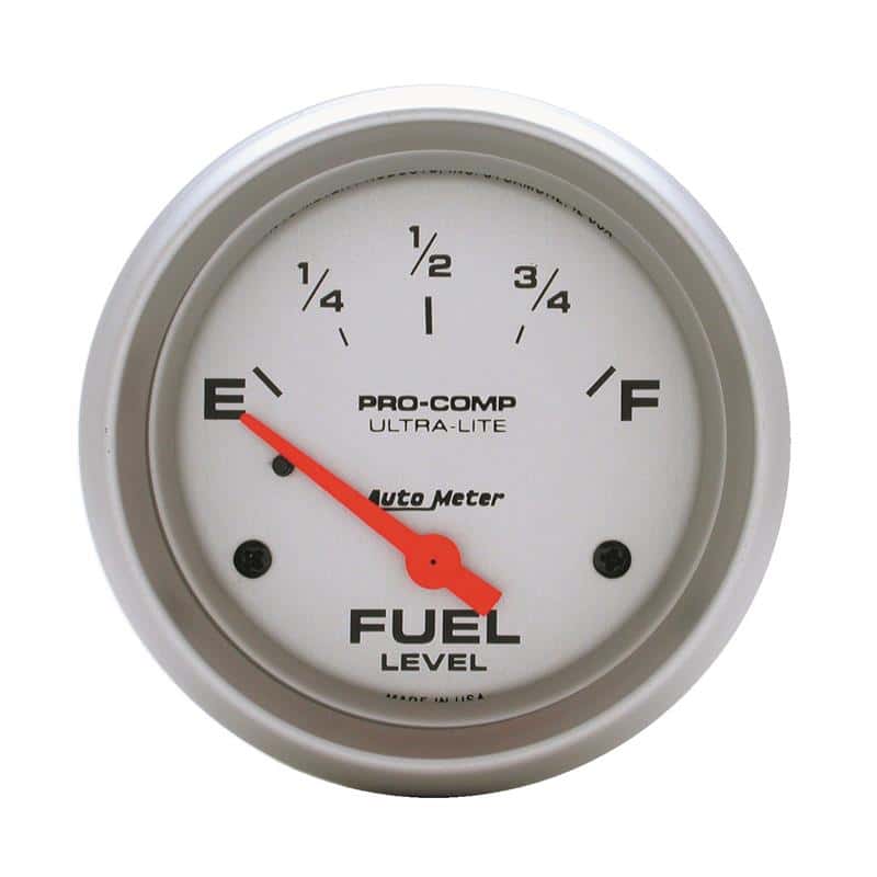 AutoMeter — AutoMeter Gauge Fuel Level 2-5/8in. 0 Ohm(e) to 30 Ohm(f) Elec Ultra-Lite
2-5/8" FUEL LEVEL, 0 - view 1