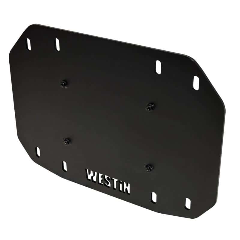 Westin — Westin 18-25 Wrangler JL Spare Tire Delete Plate - Tex. Blk
Rear Delete Plate - view 1