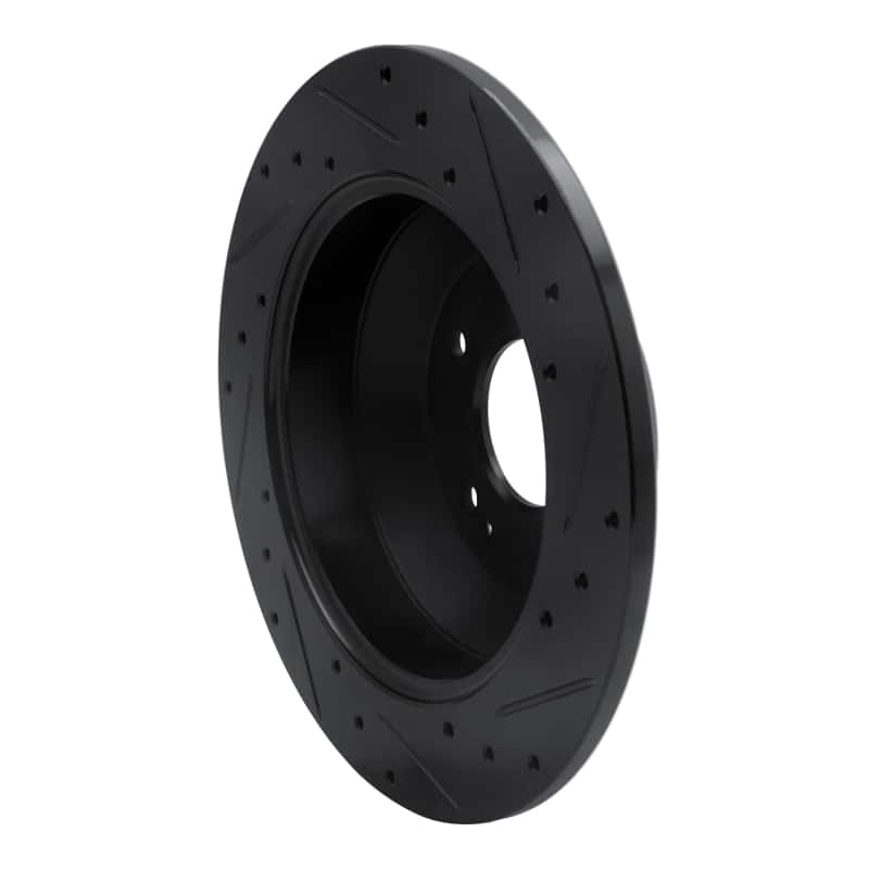 R1 Concepts — R1 10-21 Hyundai Santa Fe Rear Left Drilled & Slotted Black Brake Rotor
R1 Brake Rotor Drill - view 4