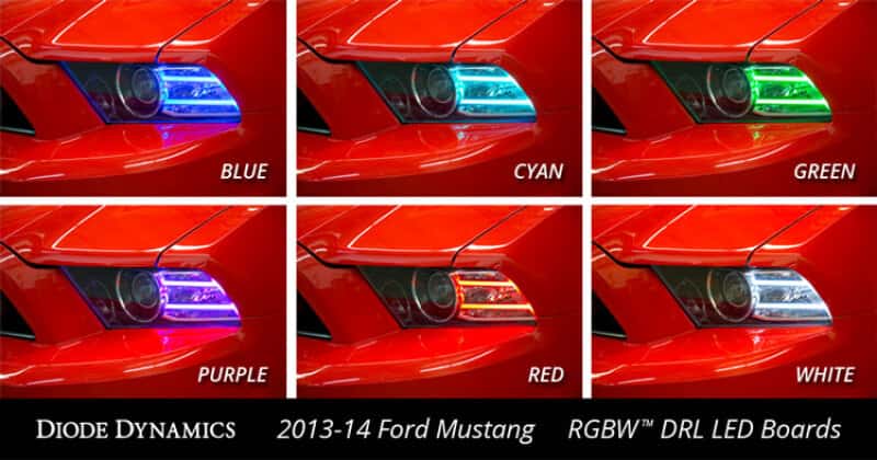 Diode Dynamics — Diode Dynamics 13-14 Ford Mustang RGBW DRL LED Boards - view 4