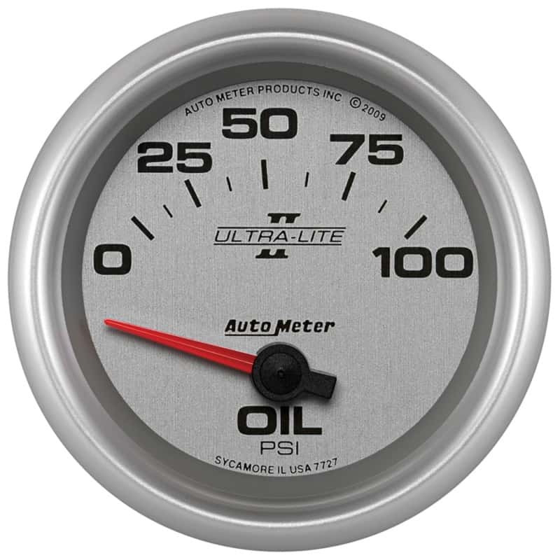 AutoMeter — Autometer Ultra-Lite II 2 5/8in 0-100 PSI Short Sweep Electronic Oil Pressure Gauge
2-5/8" OIL PRESS, 0- - view 1