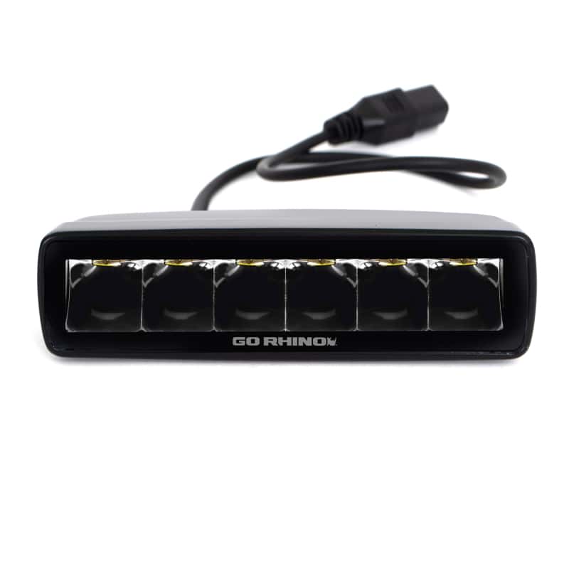 Go Rhino — Go Rhino Xplor Blackout Series Sixline LED Spot Light Kit (Surface/Threaded Stud Mount) - Blk (Pair)
BLK - Spot Light Kit - view 5