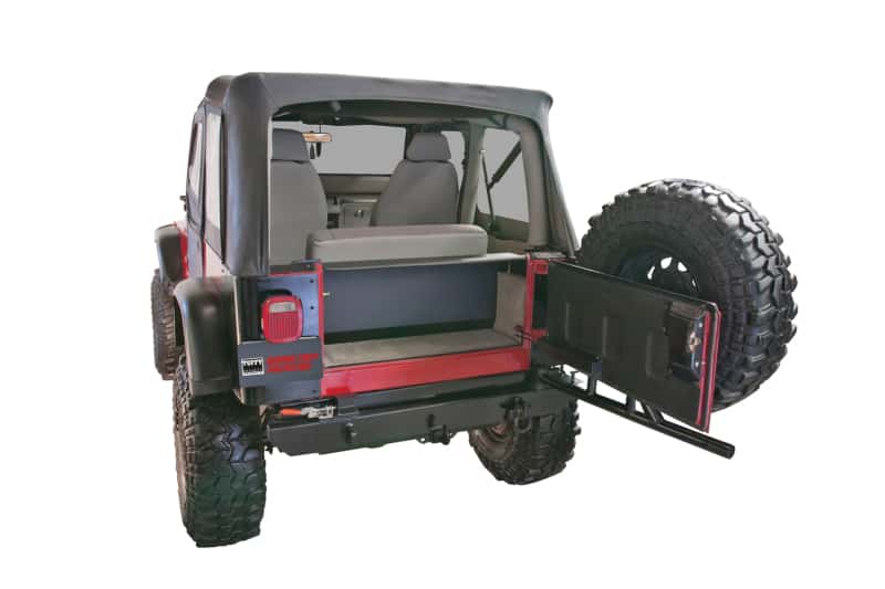 Tuffy Products — Tuffy Yj Tailgate Security Enclosure- 01Blk 8795 Yj Wg
Cargo Enclosure - view 2
