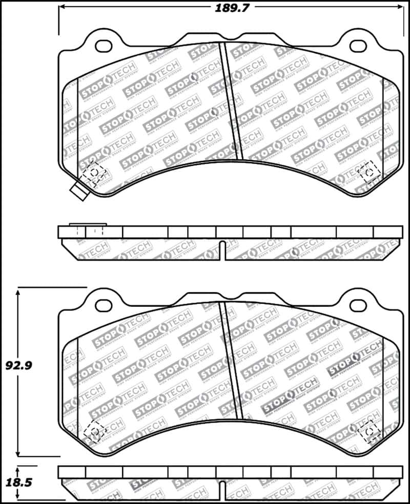 Stoptech — StopTech Performance Brake Pads
Sport Brake Pad - view 2