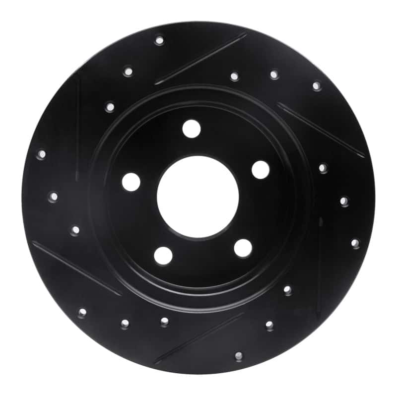 R1 Concepts — R1 04-12 Chevrolet Malibu Rear Right Drilled & Slotted Black Brake Rotor
R1 Brake Rotor Drill - view 5