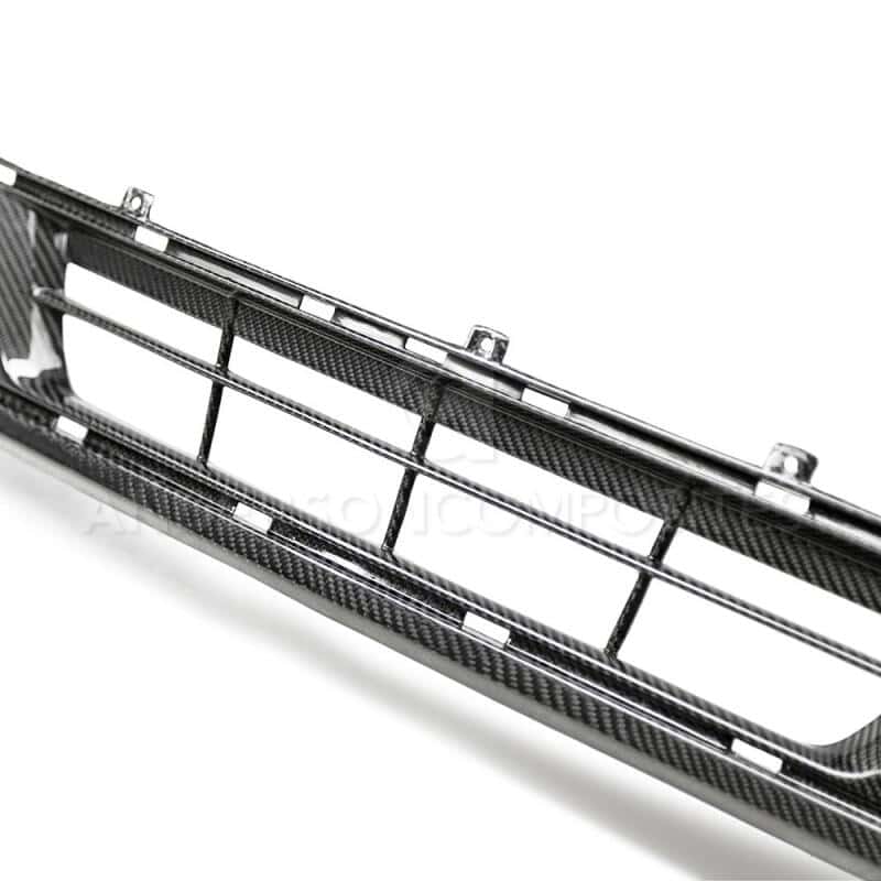 Anderson Composites — Anderson Composites 2018 Ford Mustang Carbon Fiber Lower Grille - view 4