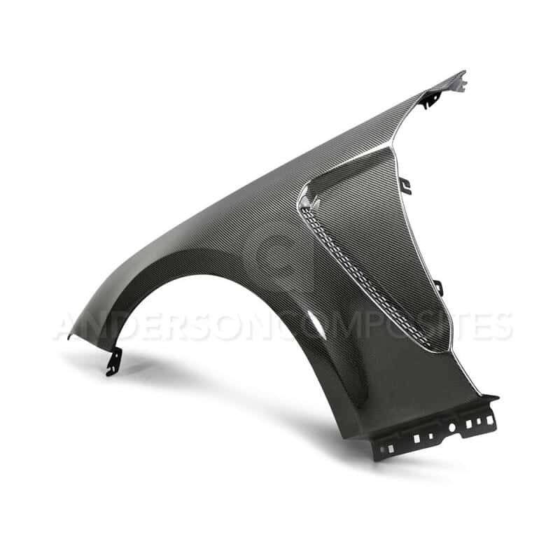 Anderson Composites — Anderson Composites 2018 Ford Mustang GT350 Style Carbon Fiber Fenders (Pair) - view 4