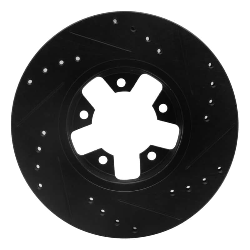R1 Concepts — R1 1984-1989 Nissan 200SX Front Left Drilled & Slotted Black Brake Rotor
R1 Brake Rotor Drill - view 5